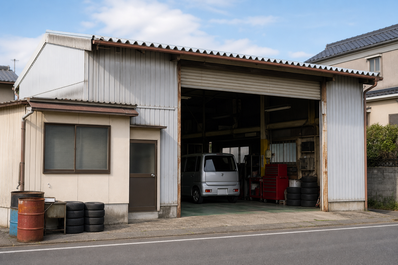 昭和自動車整備工業の整備工場のイメージ